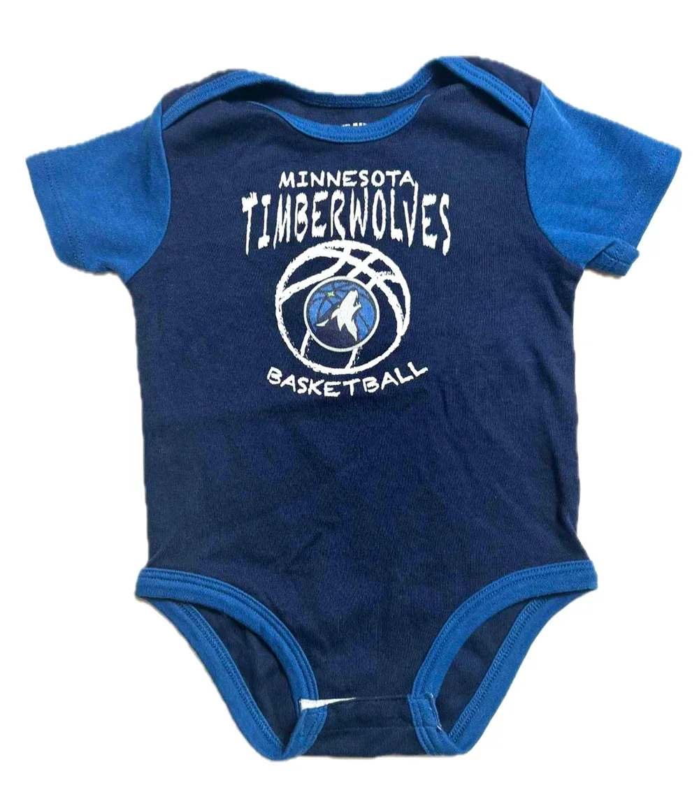 Timberwolves baby bodysuit 12 months NBA Minnesota Basketball